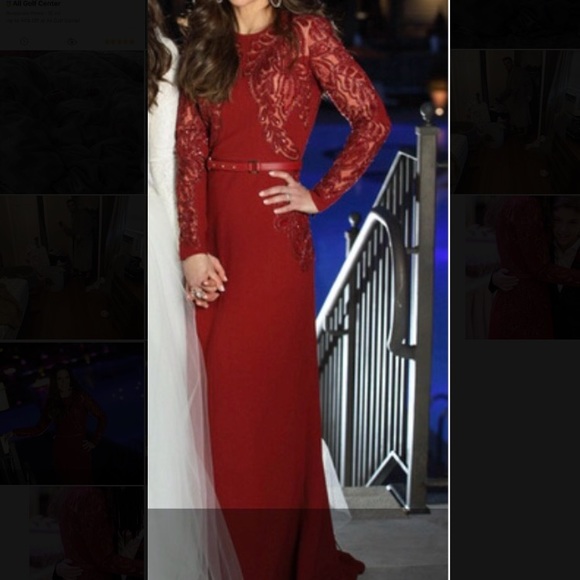 Elie Saab Red Gown - Picture 4 of 4